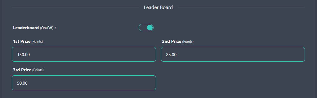 Leaderboard Settings